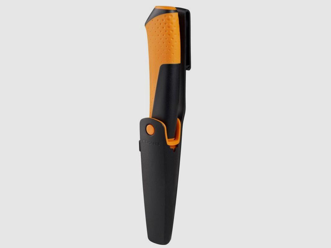 Fiskars Universalmesser mit Schleifstein orange