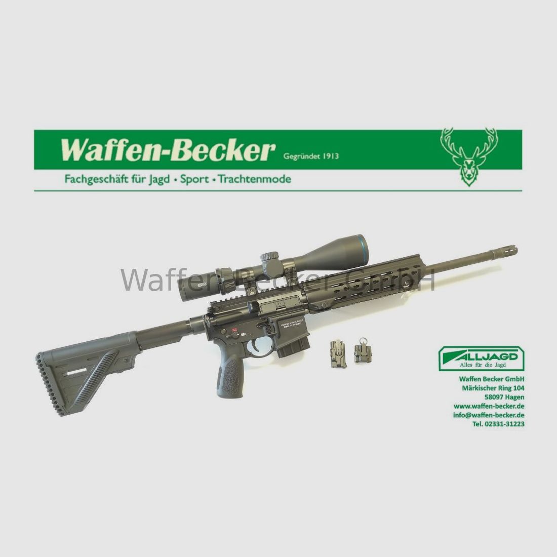 Heckler & Koch HK MR223 A3 Slim-Line H-Key 16,5" + Meopta Optica 6