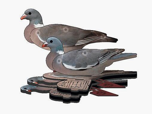 NRA FUD Decoy – "leurre pliable" – Pigeon ensemble de 6 pièces
