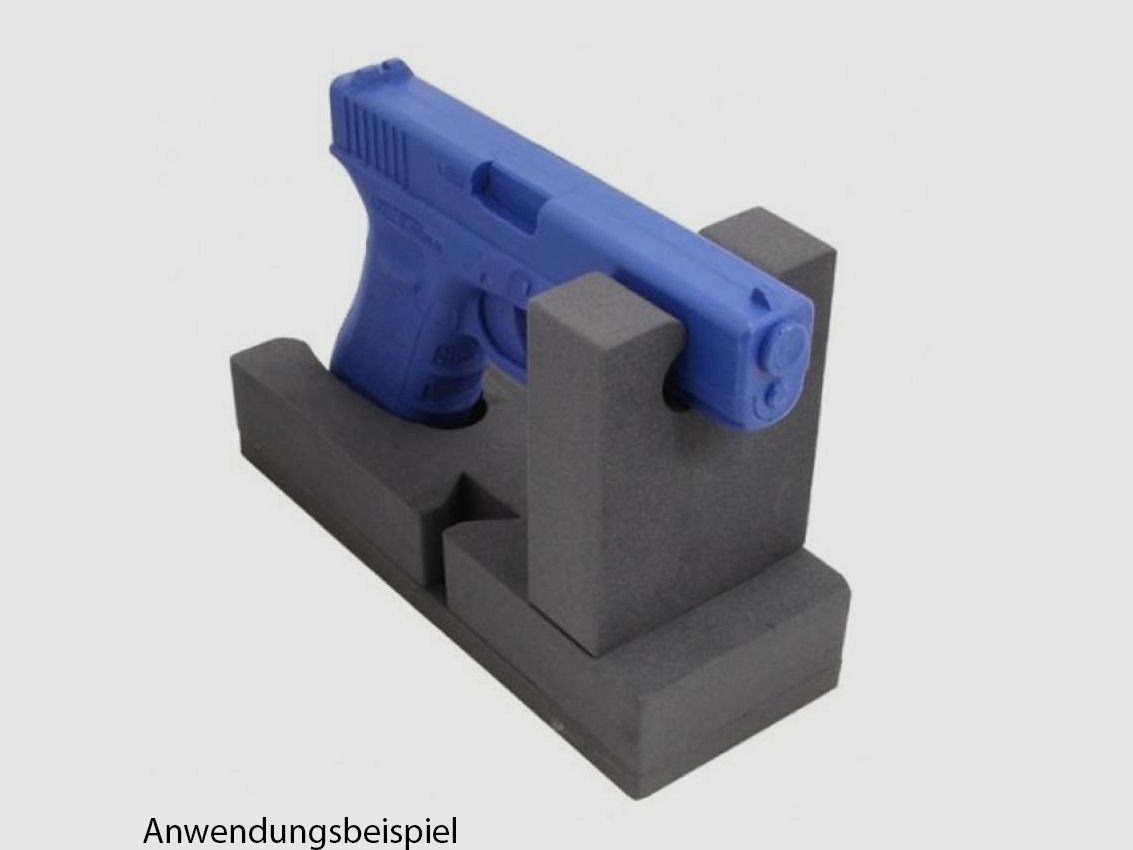 Kurzwaffenhalter aus Schaumstoff (erweiterbar)
