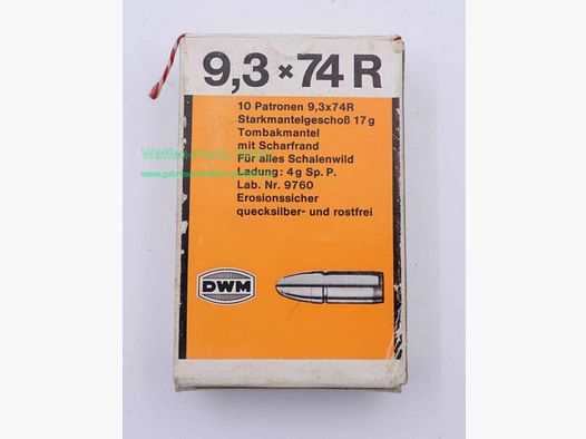 DWM, Berlin Büchsenpatronen 9,3x74R