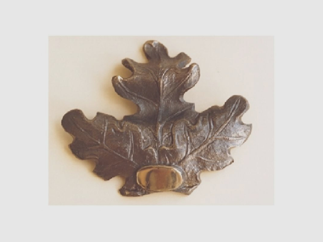 Eichenblatt Verzierung Bronze