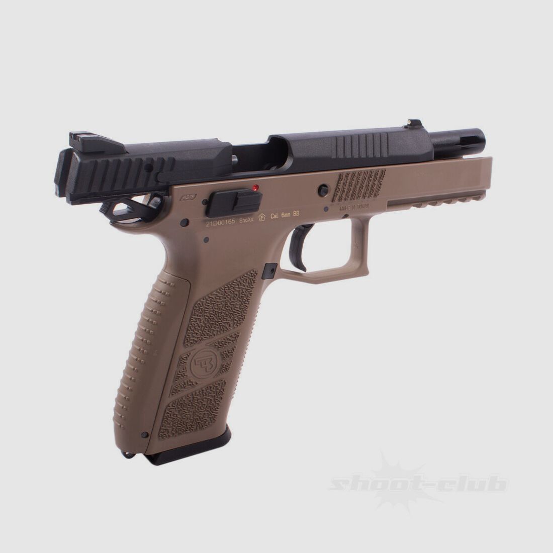 ASG CZ P-09 Airsoft Gas GBB Pistole ab18 - TAN