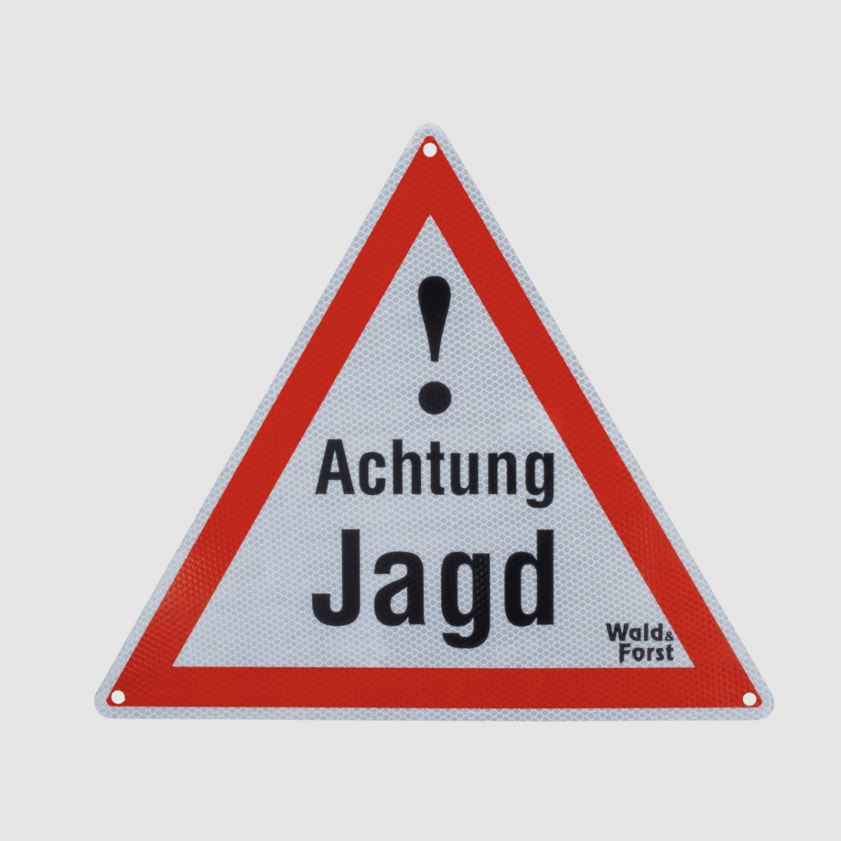 Warn-Schild Achtung Jagd Alu