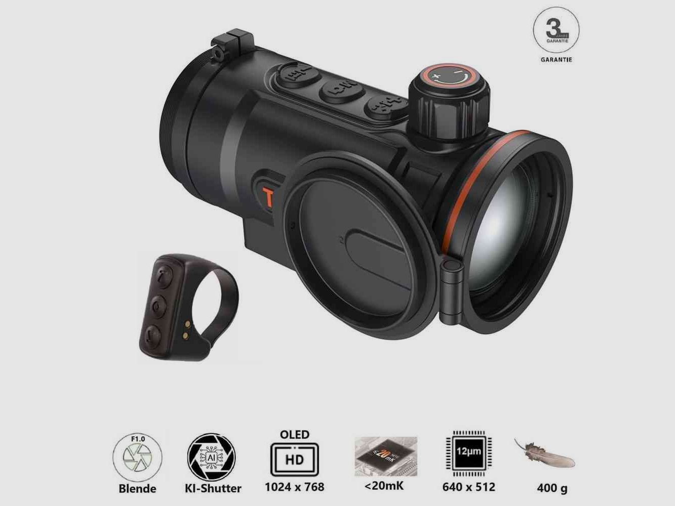 THERMTEC HUNT 650 Clip-On Warmtebeeldapparaat