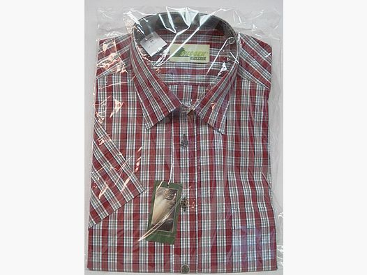 Kent 1/2-manga, talla 42 - a cuadros grandes