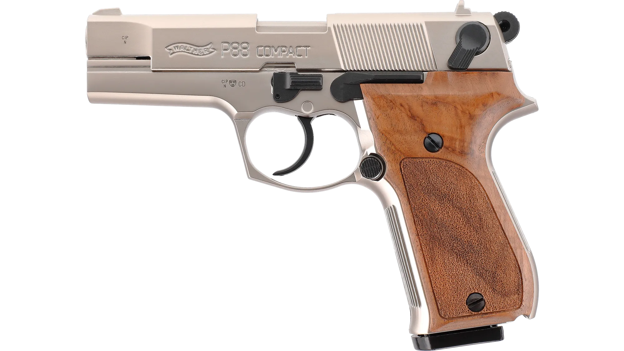 Walther P 88, Nickel/Holz, Bild 1 von 2