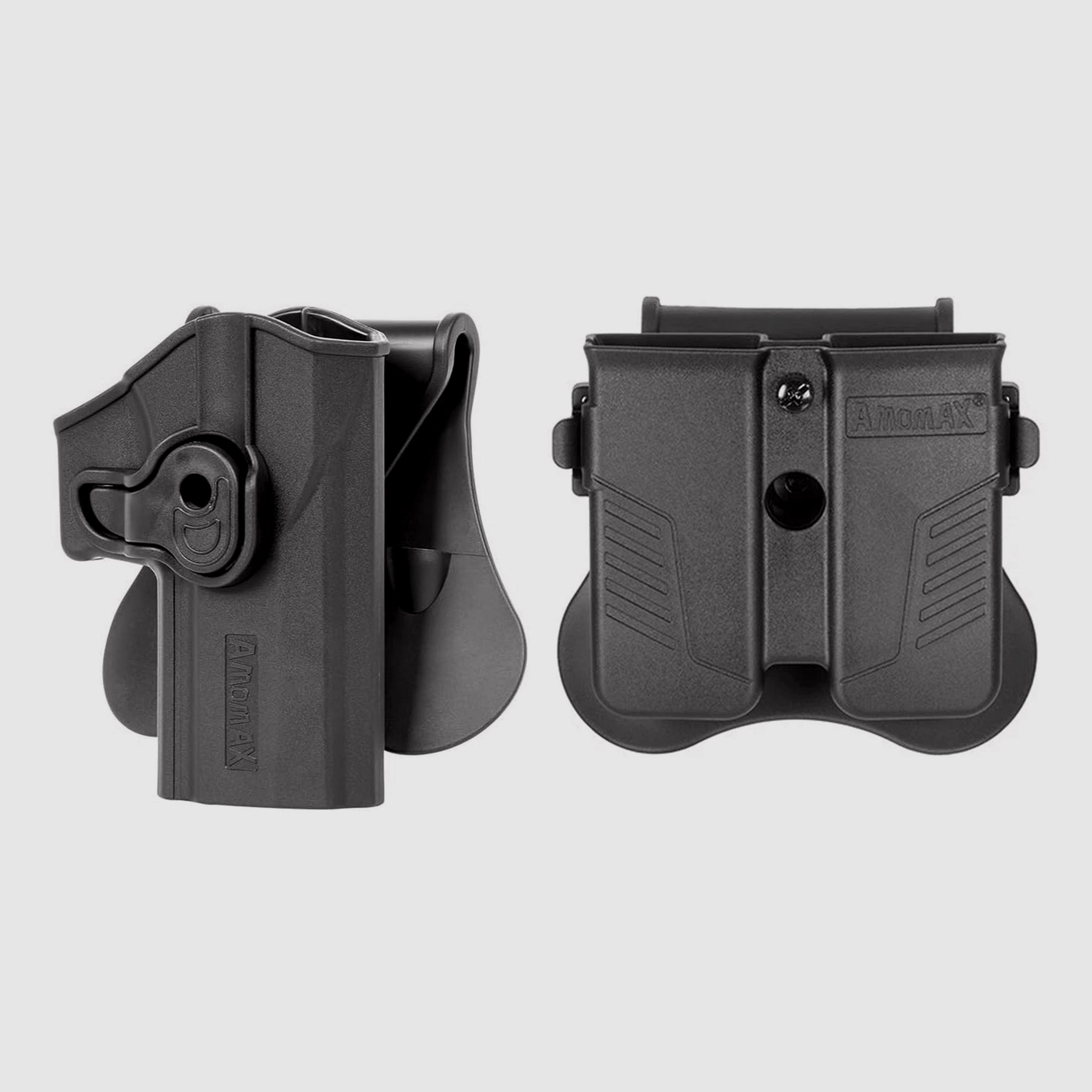 Funda táctica Amomax de polímero con paleta para Sig Sauer P320 + funda doble de polímero con paleta - NUEVO