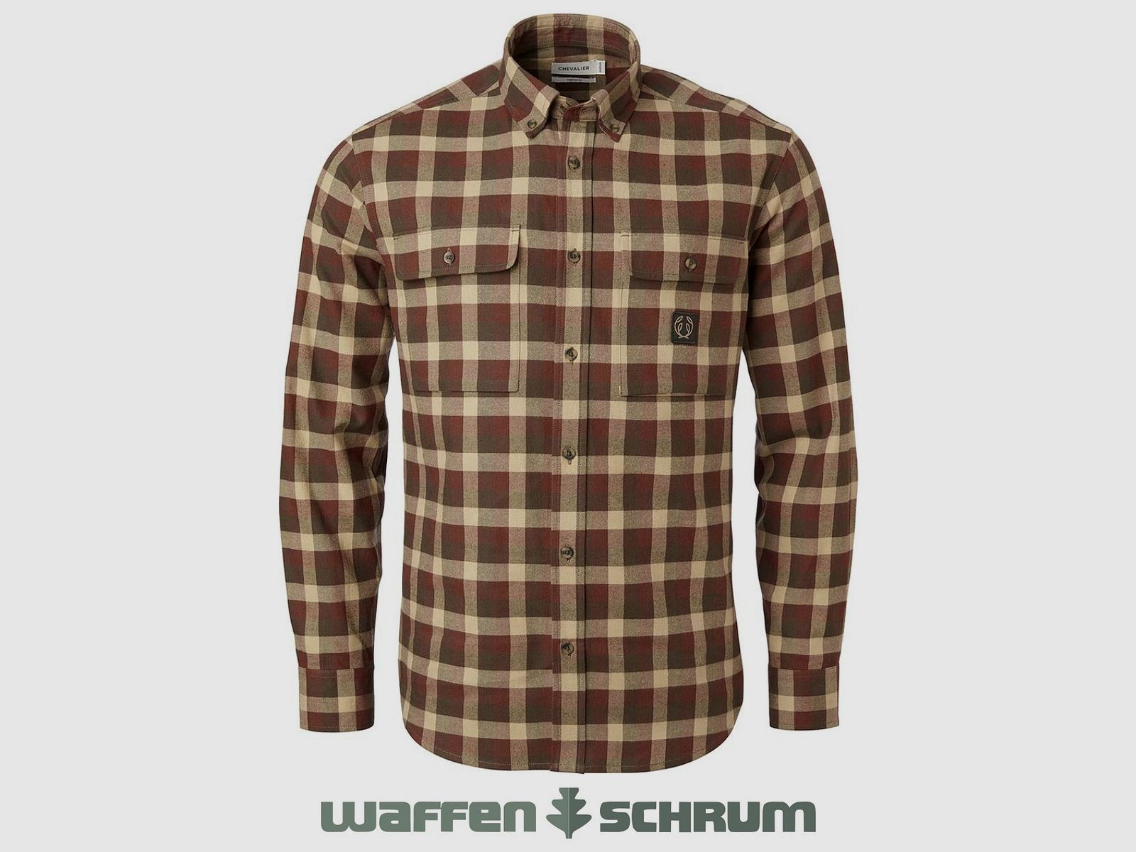 Chevalier Hemd Heron Flannel Soil Brown