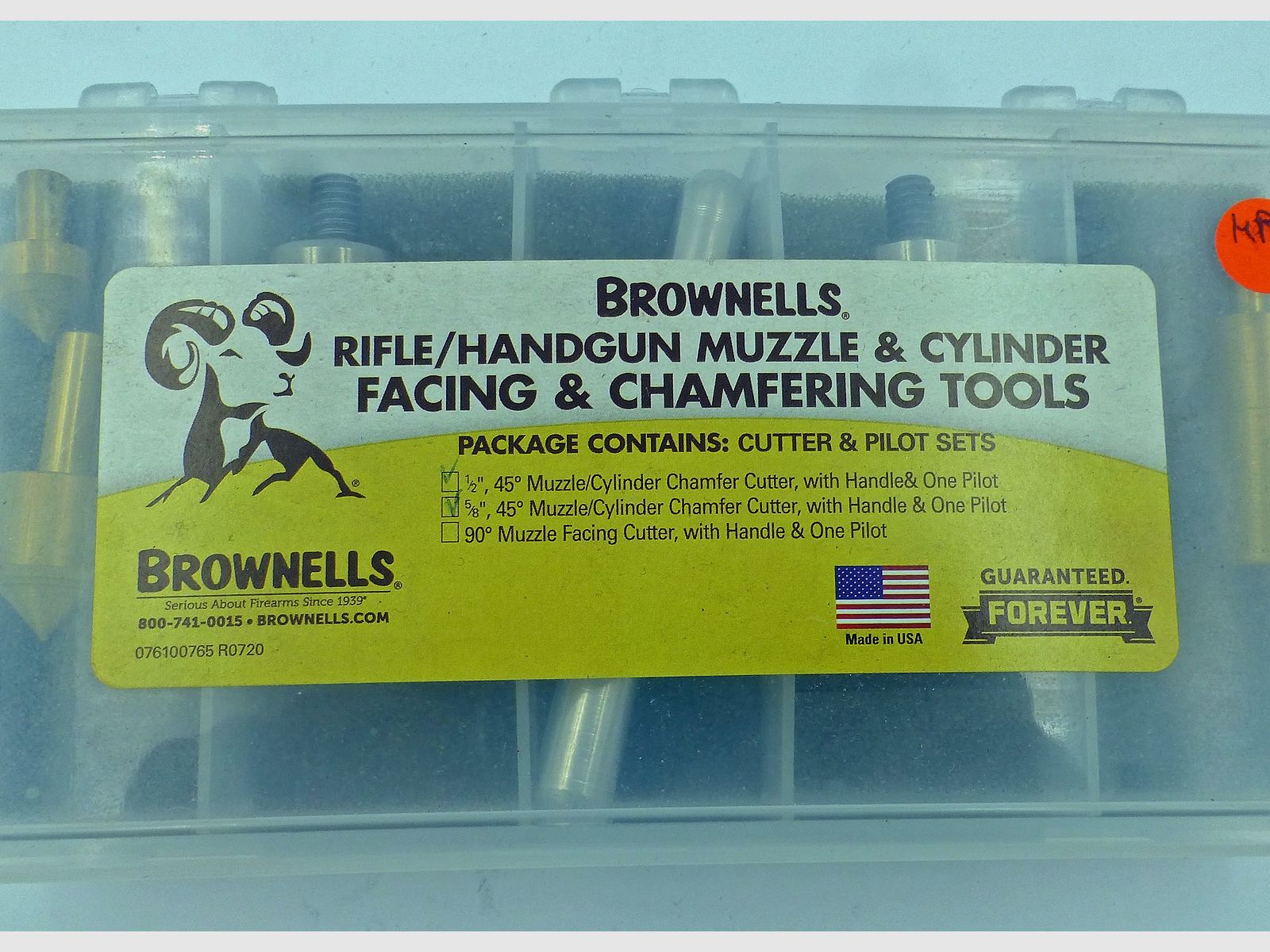 Outils Brownell’s muzzle chamfer cutter 45deg., image 2 sur 3