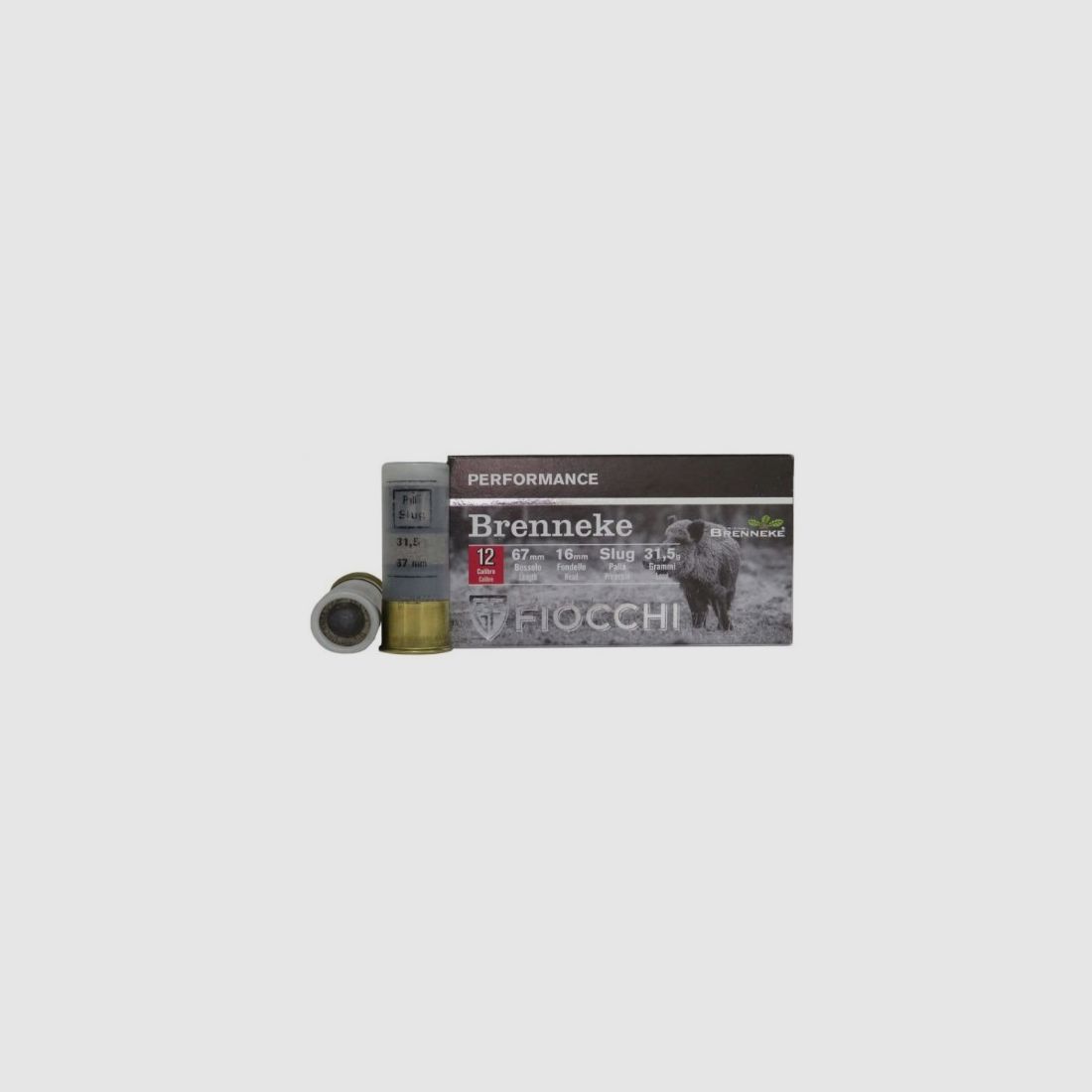 FIOCCHI BRENNEKE CARTOUCHES Cal.12/67 31,5G PZ 5