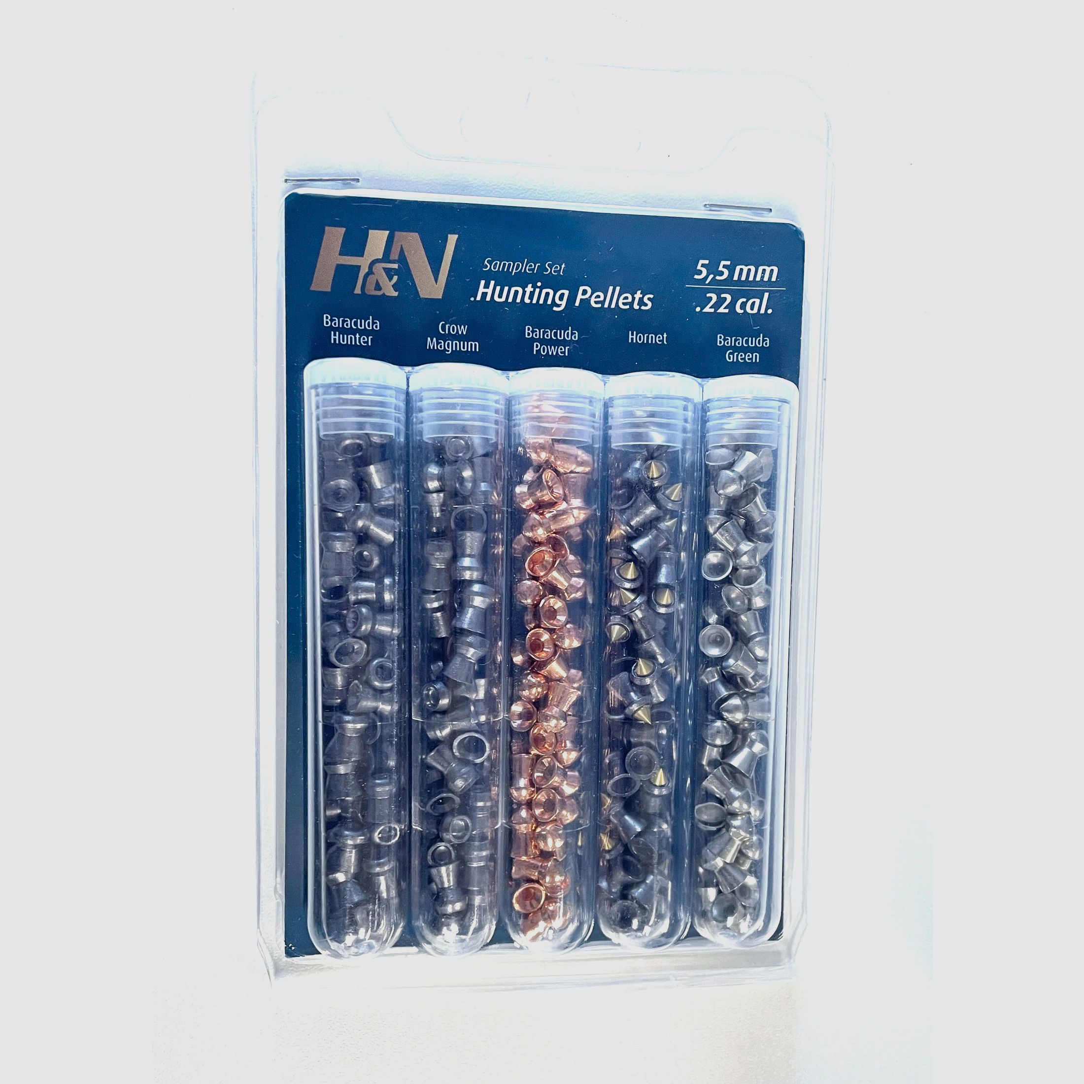 H&N 5 rurek z kulkami testowymi 5,5 mm kulki myśliwskie Diabolo