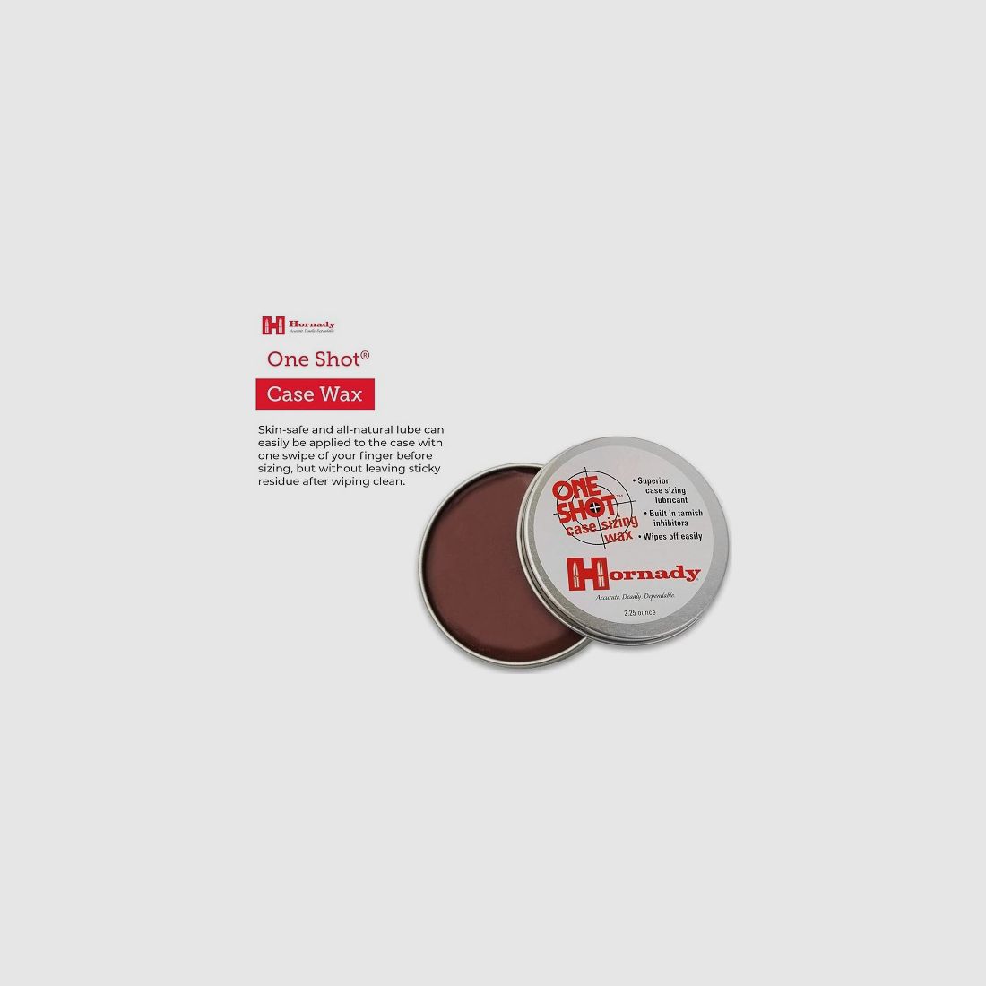 Hornady Cera para cartuchos ONE SHOT® CASE SIZING WAX #9989