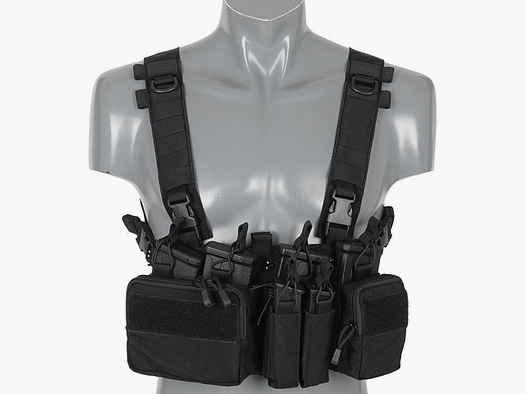 Buckle Up Recce/Sniper Borst Rig - Zwart [8FIELDS PREMIUM]