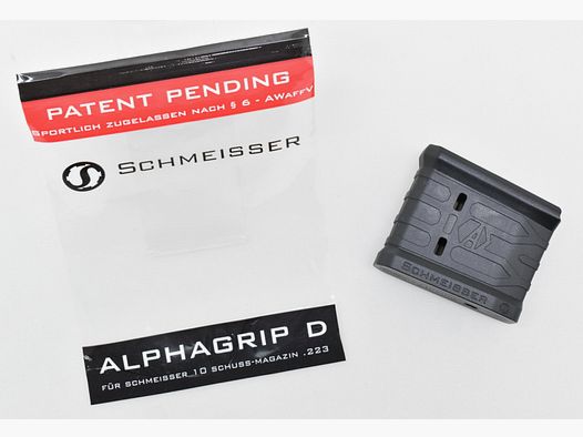 NEU ! ALPHAGRIP D Magazinverlängerung für SCHMEISSER AR 15 Magazine