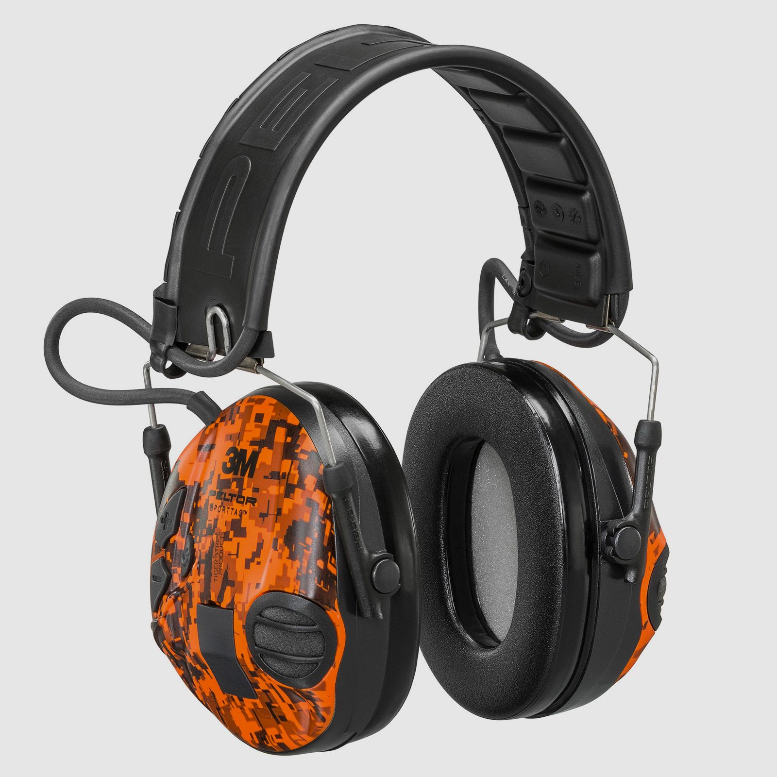 3M™ Peltor™ SportTac™ orange/green Digital Camo