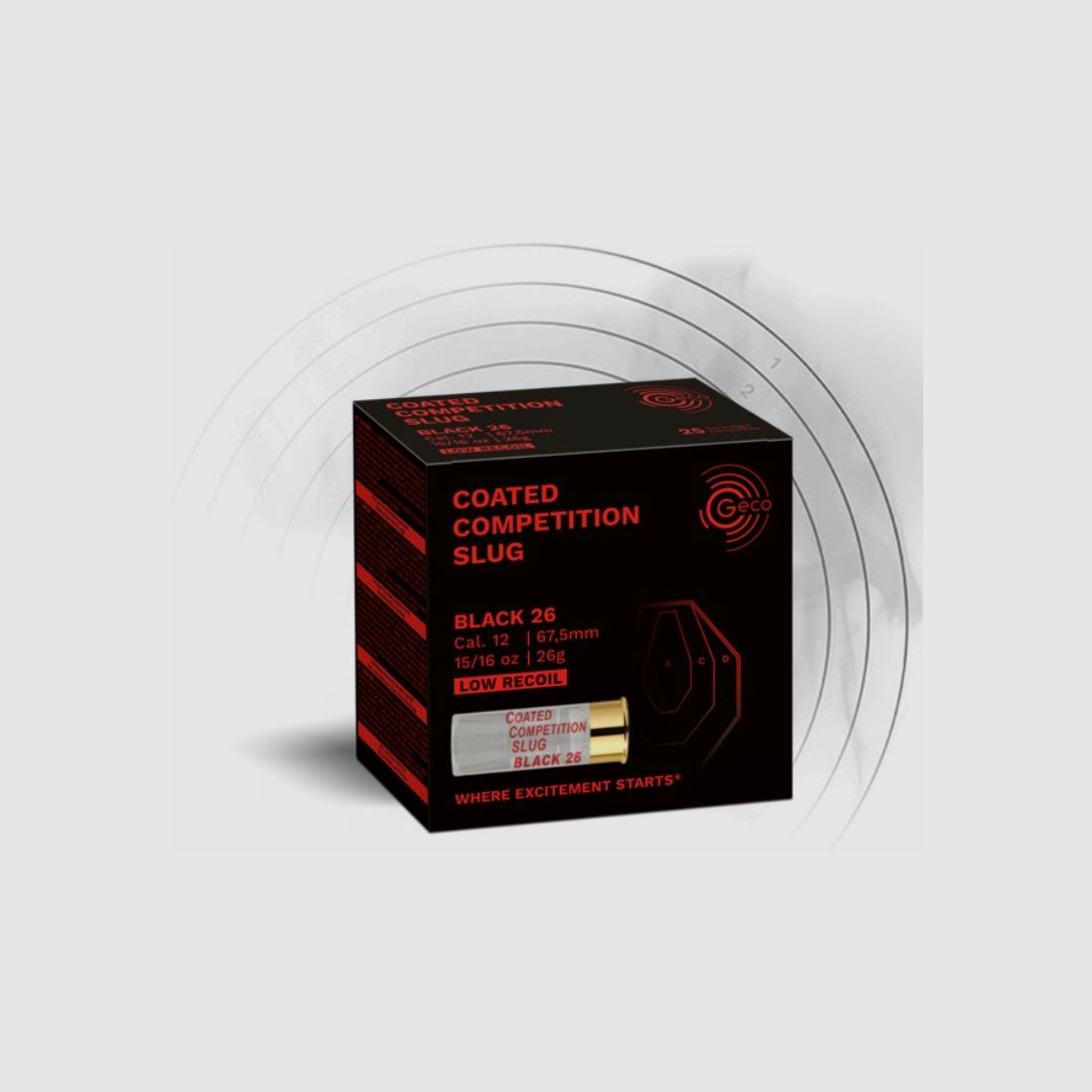 Geco 2432031 Coated Competition Slug Black 26 12 / 67,5