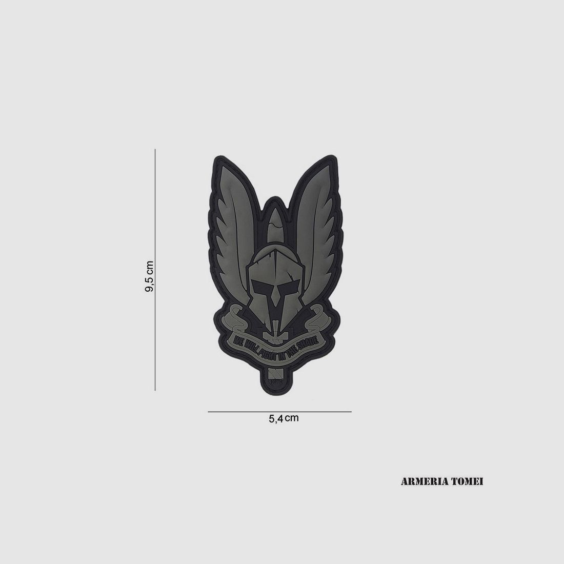 PATCH – 3D PVC SPARTAN SCHWARZ