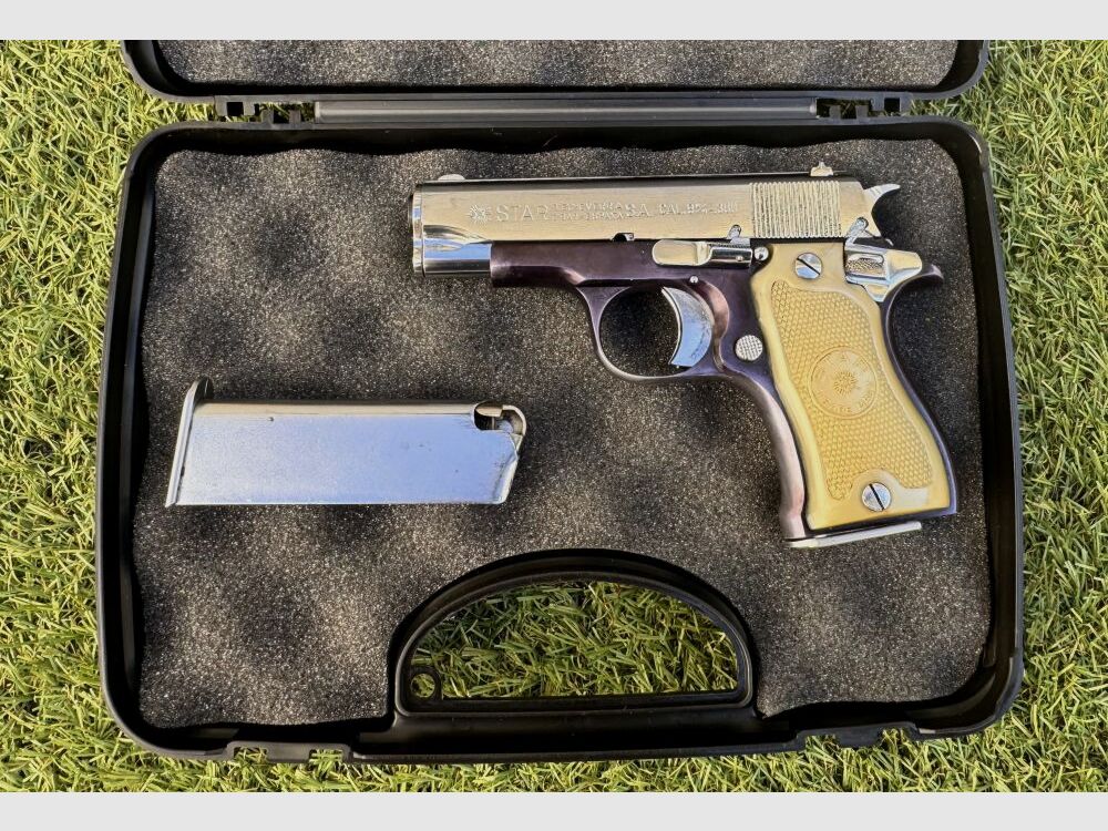 Star Starfire Chrom incl. vervangend magazijn 9mmBrowningK (9mm Kort)