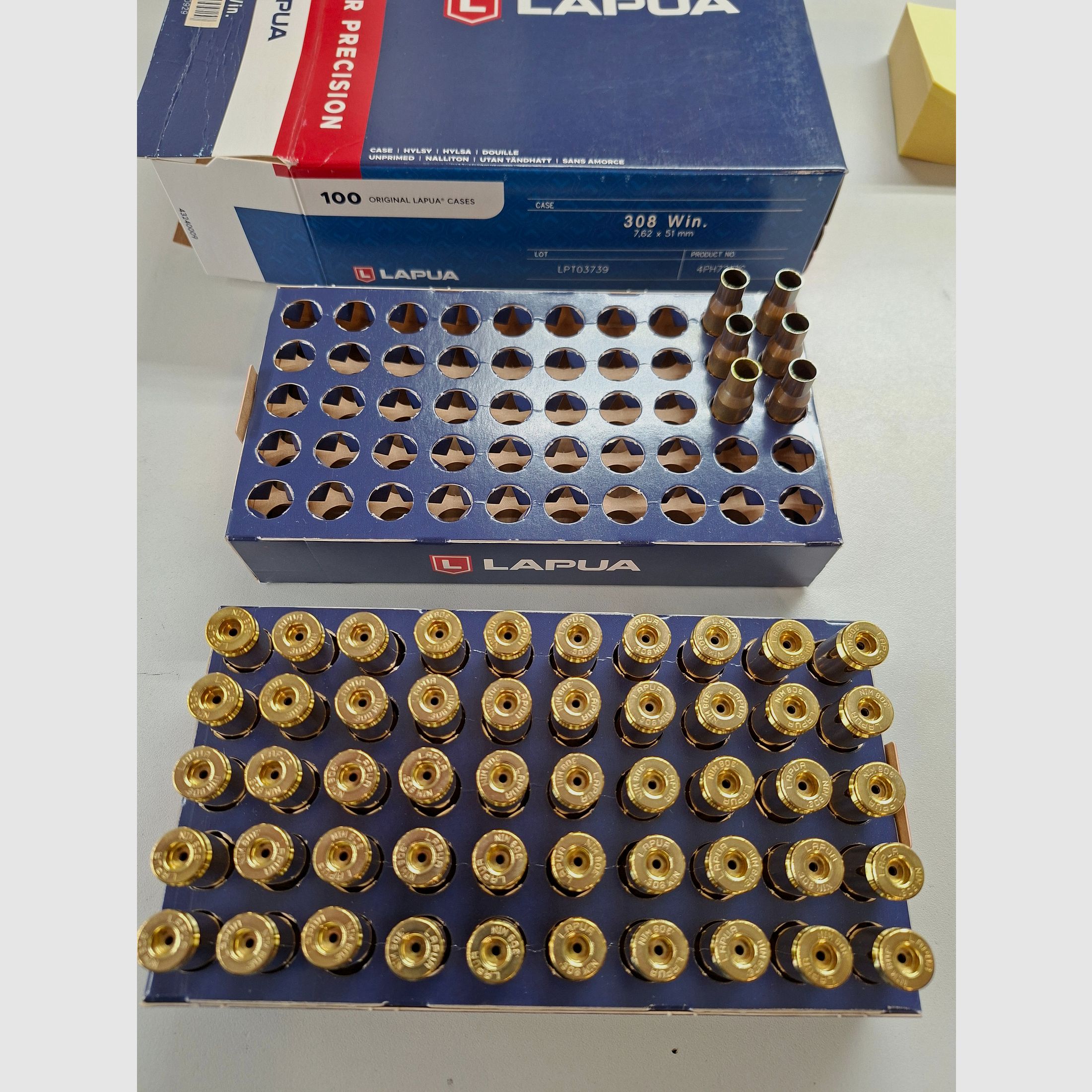 Lapua .308 Win. casquillos 4PH7217C Nuevos