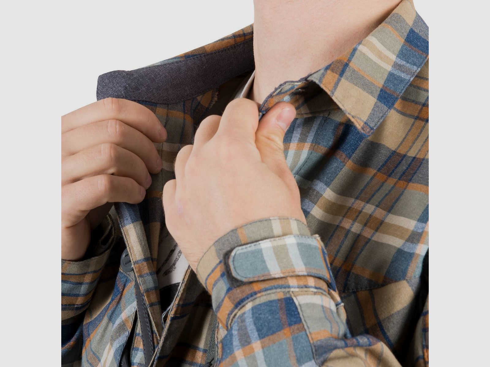HELIKON-TEX MBDU FLANELL SHIRT® SLATE BLUE CHECKERED