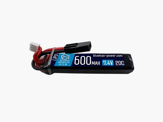 BLUEMAX POWER LI-PO BATTERIJ 7.4V X 600MAH 20C