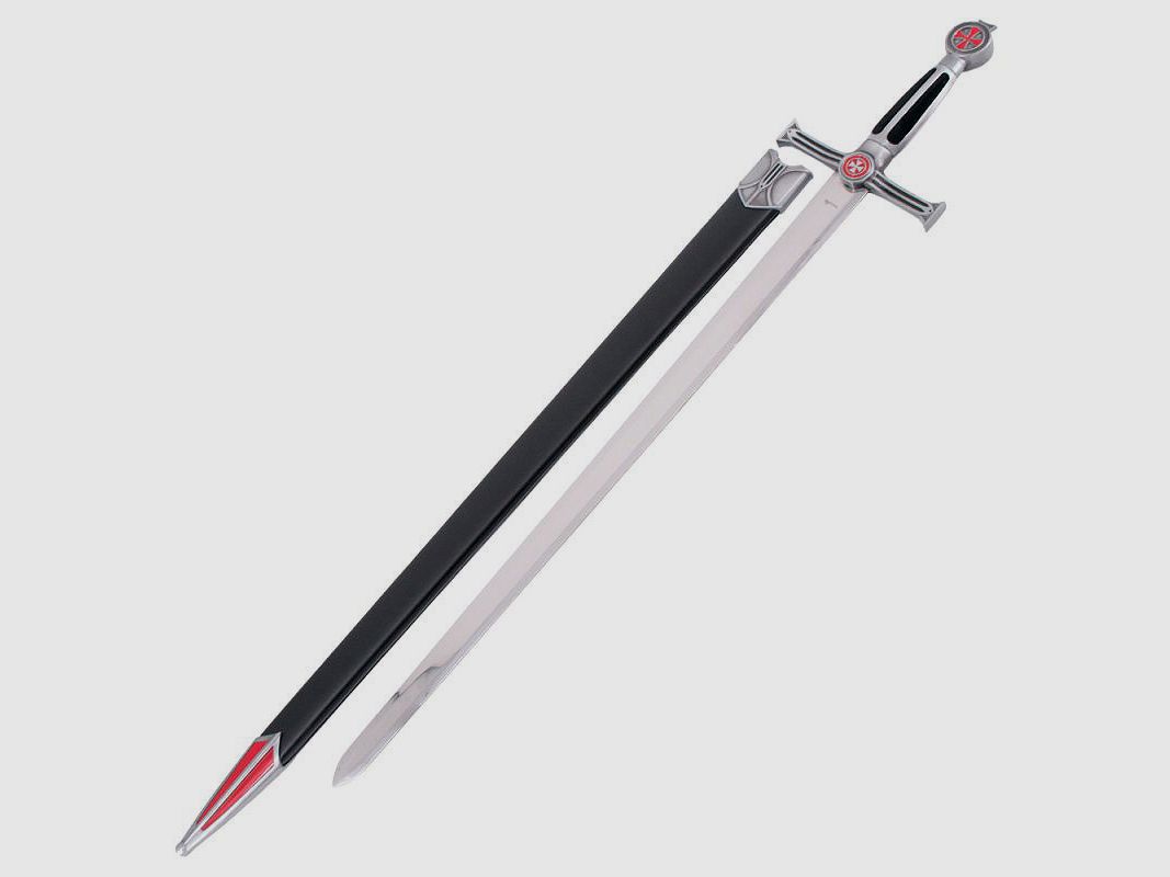 Spada templare con fodero