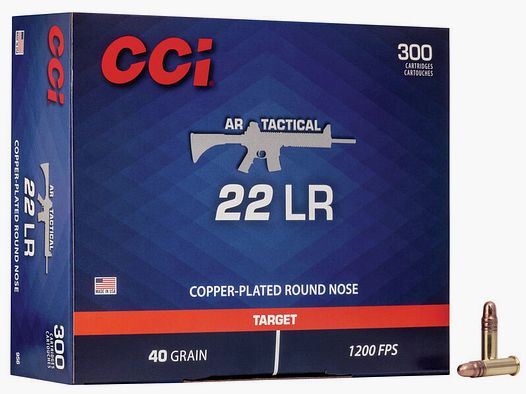 CCI AR Tactical .22 LR 40GR CPRN 300 cartridges