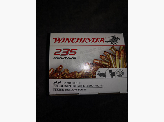 2350 Schuss Winchester .22LR "Super X" 36 Grain