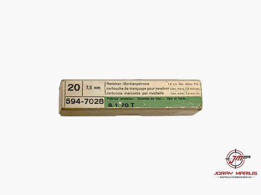 7.5 Swiss Revolver Markierpatrone Sammlermunition