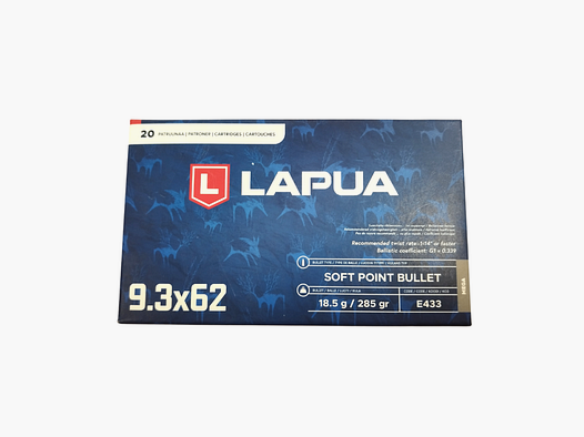 Amunicja Lapua 9,3x62 MEGA 18,5g