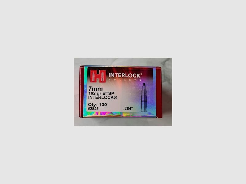 Hornady Geschosse Interlock 7mm 162gr BTSP (100 St.)