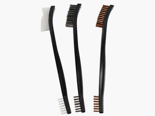 Birchwood Bürste Set, Bronze/Nylon/ Rostfreie, 3 Stk.