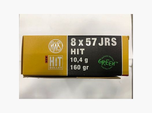 RWS CARTOUCHES 8 X 57 JRS 160 GR HIT
