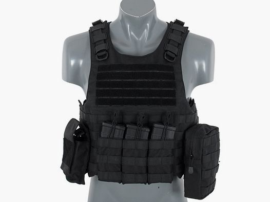 Lightweight AAV FSBE Assault Vest System V2 - Black [8FIELDS]