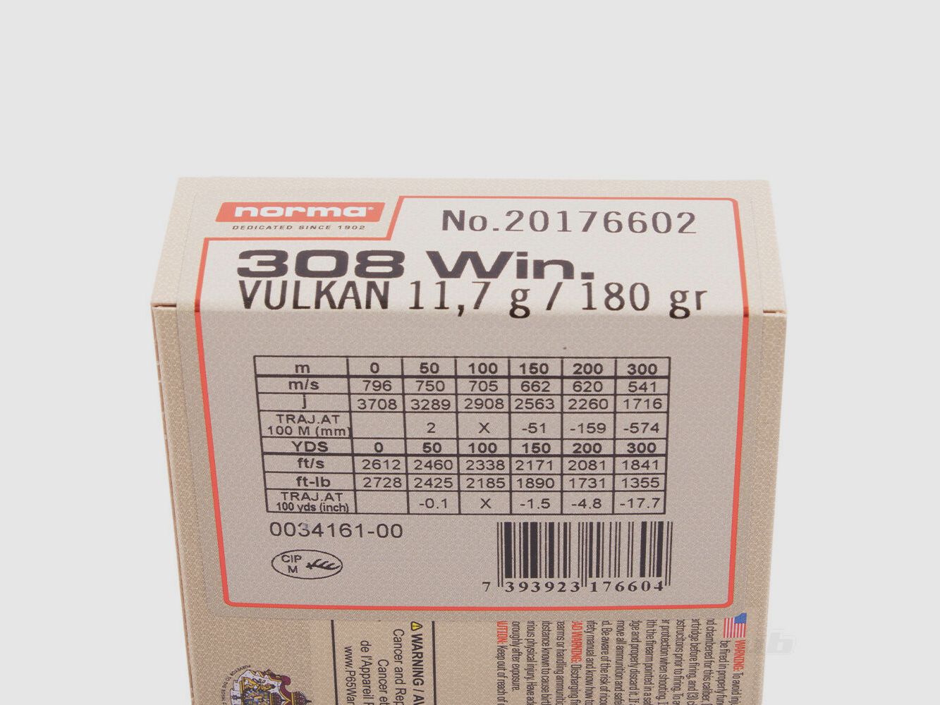 norma Norma Vulkan .308Win 180grs.