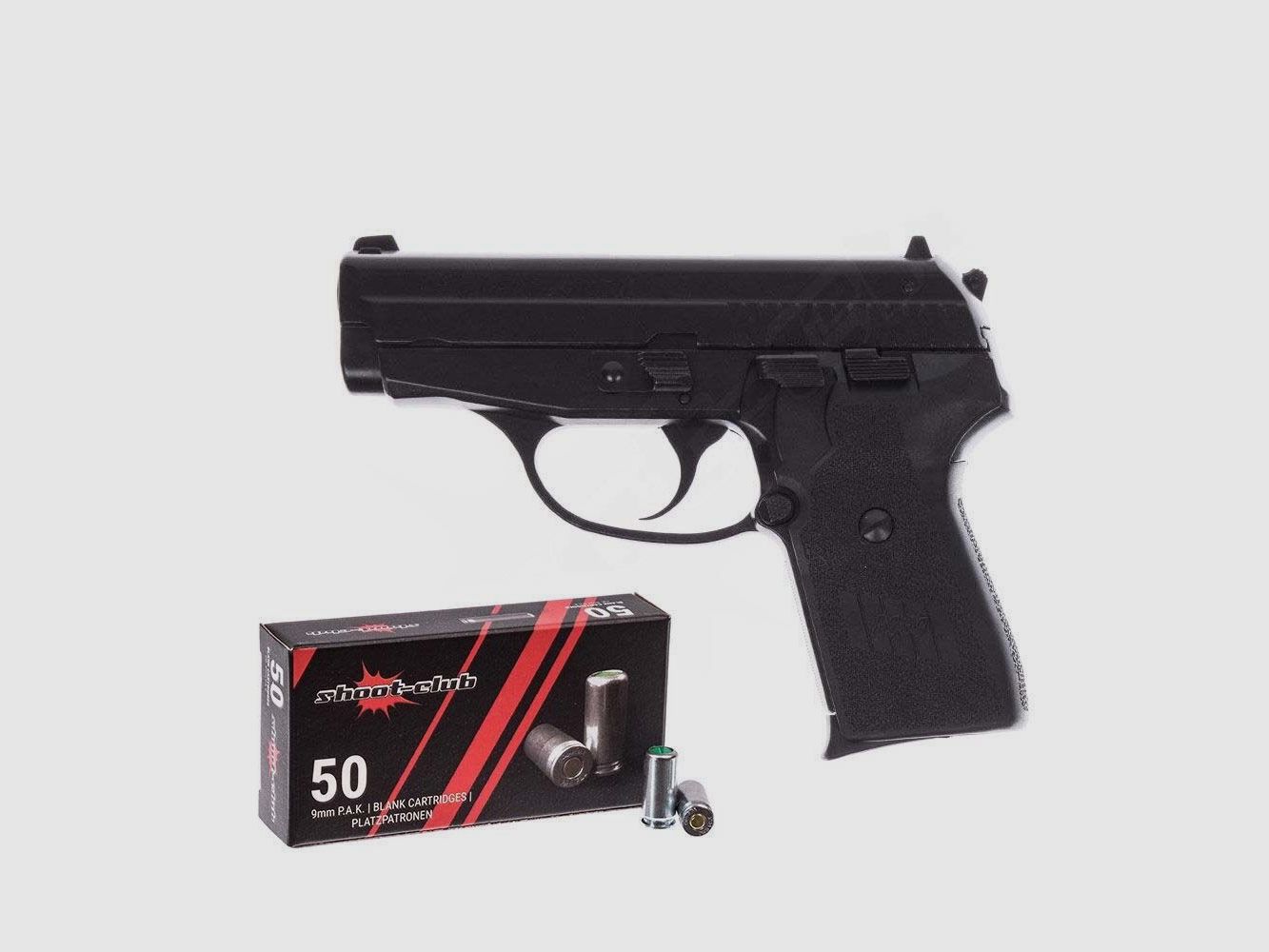 Cuno Melcher Sig Sauer P239 pistola de fogueo, azulada - incluye 50