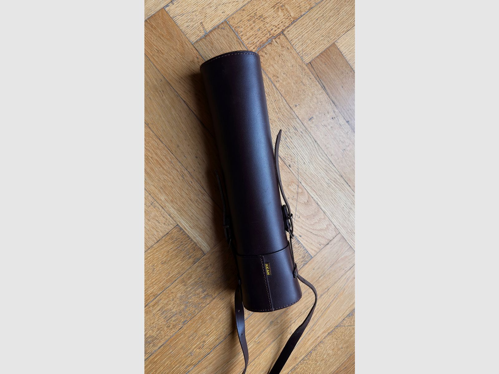 AKAH richtkijker tas, origineel, leer, 40cm