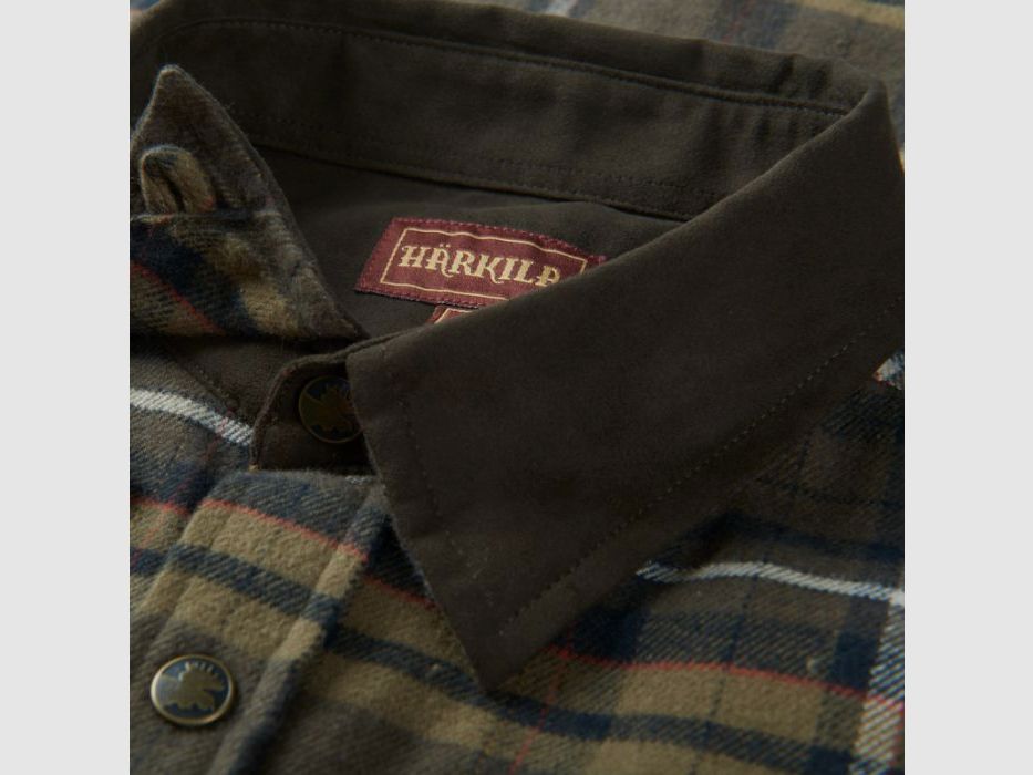 Härkila H-Chambray Pajala Manches Longues | carreaux vert saule, image 7 sur 10