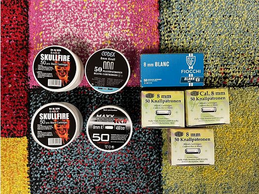 8mm cartuchos de fogueo