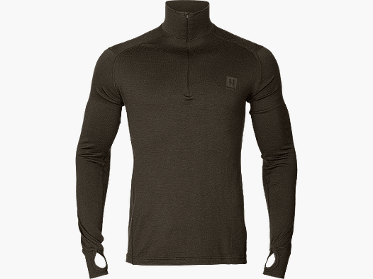 harkila Base All Season half zip en Shadow Brown 2XL