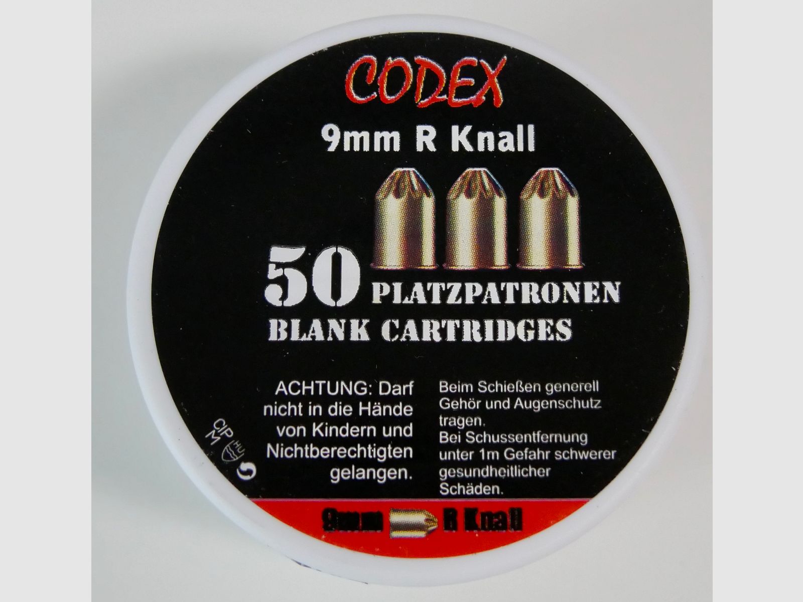 Codex Platzpatronen 9 mm R.Knall 50 Stk.