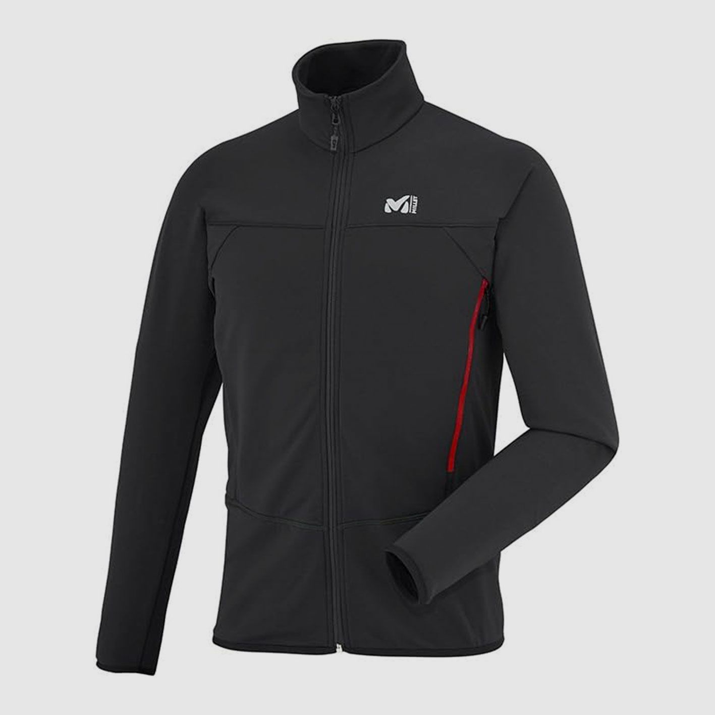 FLEECE JACKET – MILLET – MEN – TECHNOSTRETCH J MEN’S THERMAL JACKET Black, image 1 of 3