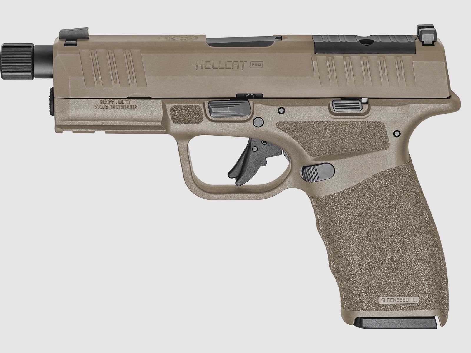 Springfield HELLCAT PRO OSP TB met schroefdraad 9mm DESERT FDE, afbeelding 4 van 8