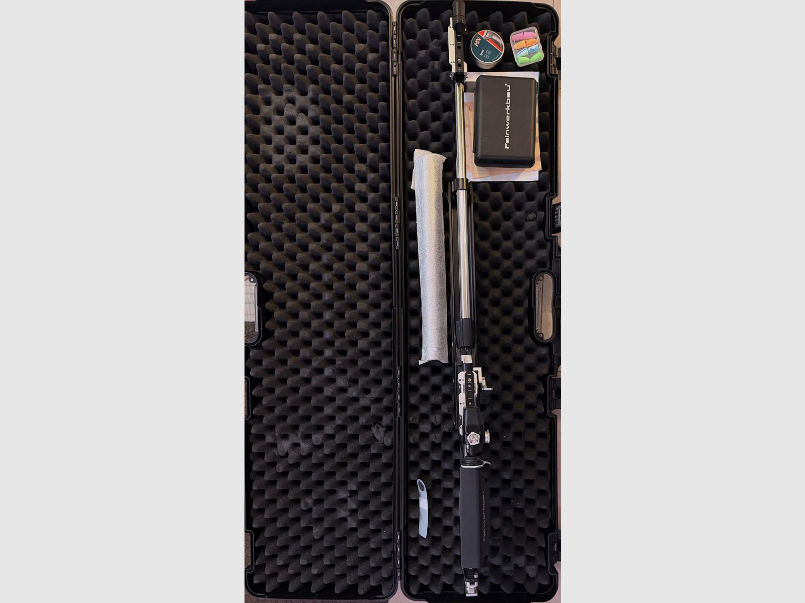 Feinwerkbau 800 Alu Silber/Sch Schaftkappe Comfort-Line / Grifgröße M