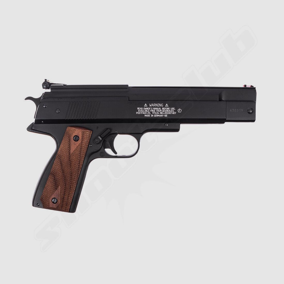 Pistola ad aria Weihrauch HW 45 in calibro 4,5 mm - blu