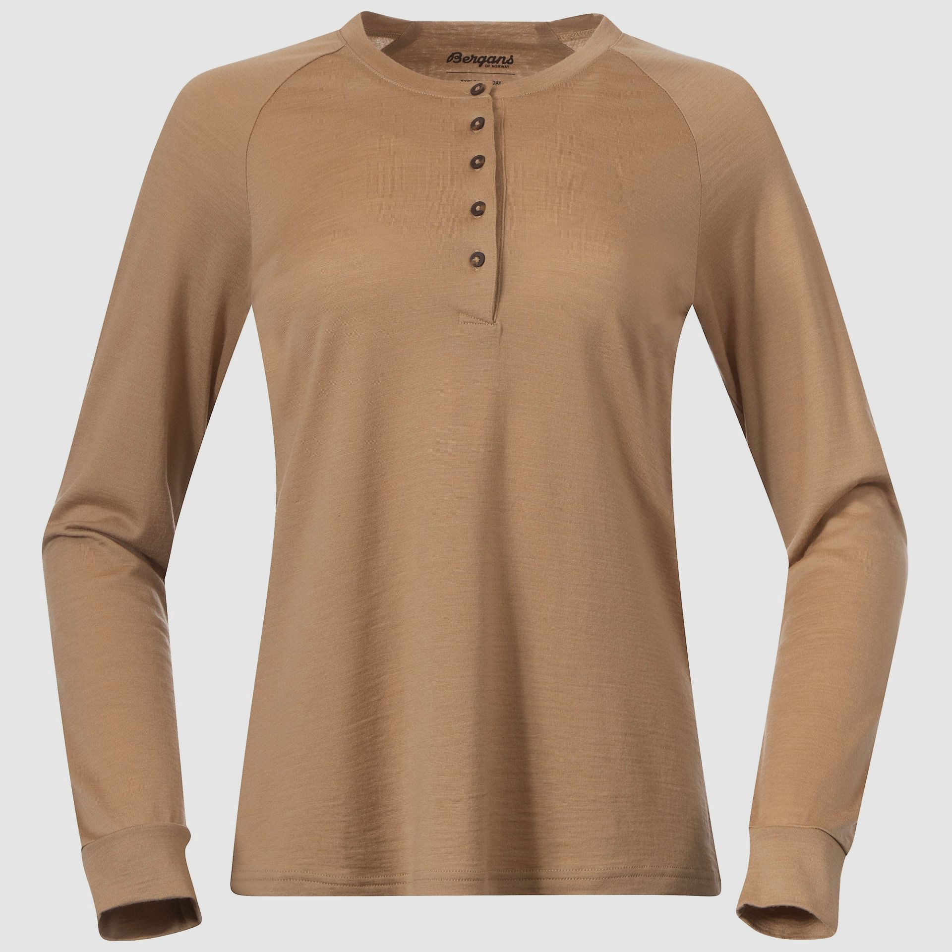 Bergans Lysebu Wool Henley Damen Warm Sand. L