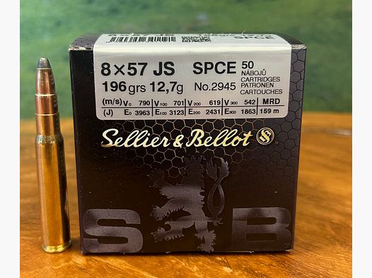Sellier & Bellot 8x57 IS Teilmantel CE 12,7g/196grs.