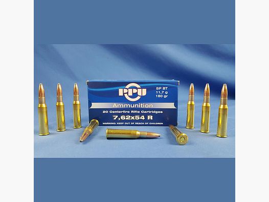 PPU 7.62x54mmR SP BT 180grs 11.7g