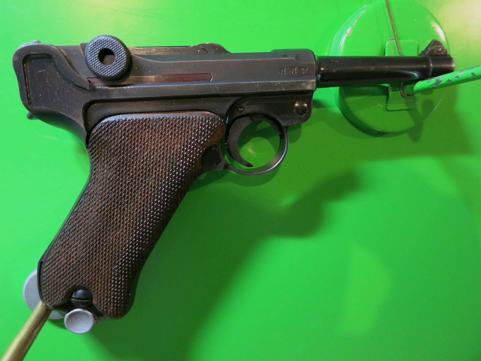 Mauser, Pistole 08, P08, 9 mm Luger, nummerngleich, WaA Wehrmacht     #74-